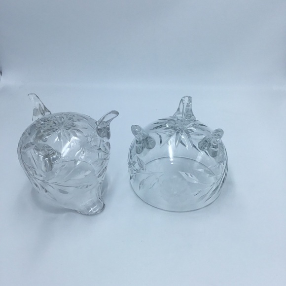 Large Cut Crystal Sugar & Creamer - Picture 5 of 5